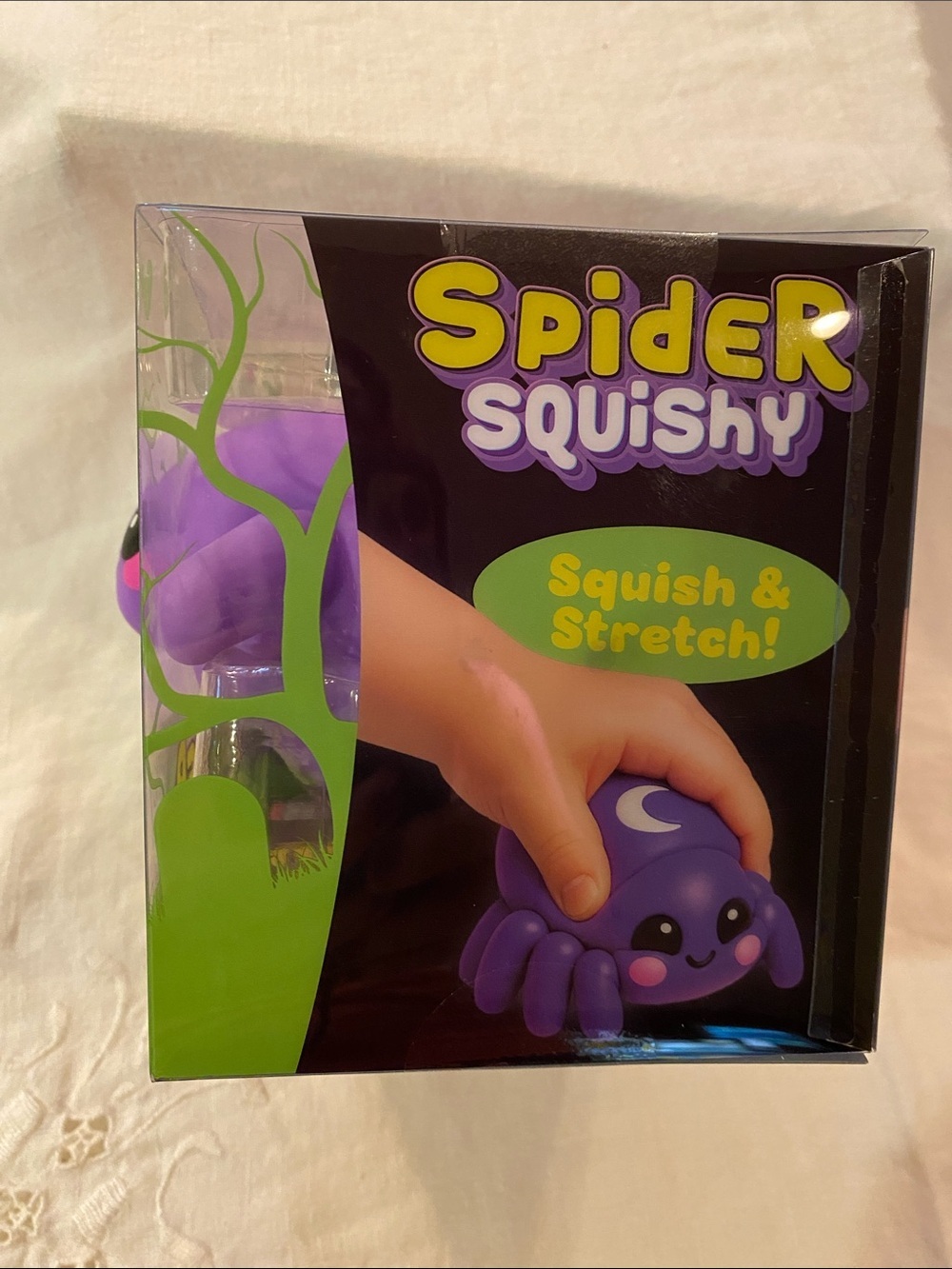 New Authentic RMS Purple Spider Squishy Plush - Cute Stretch Sensory Toy - Picture 5 of 6